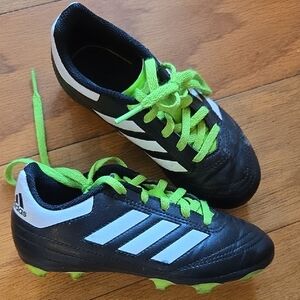 Adidas Kids Sneakers Cleats Outdoor- Black and Green